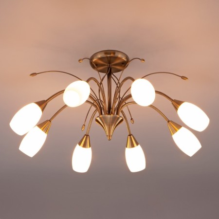 Ginevra 8x40W E14 chandelier bronze-1