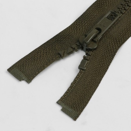 Lightning "Tractor", No. 5, detachable, castle machine, 50 cm, brown khaki color-1