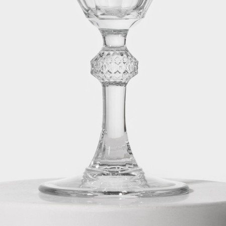 Diamond glass glasses set, 245 ml, 6 pcs-2