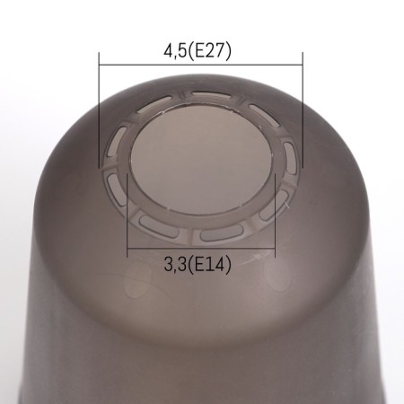 Universal "Cylinder" E14/E27 Smoky 11x11x12cm-1