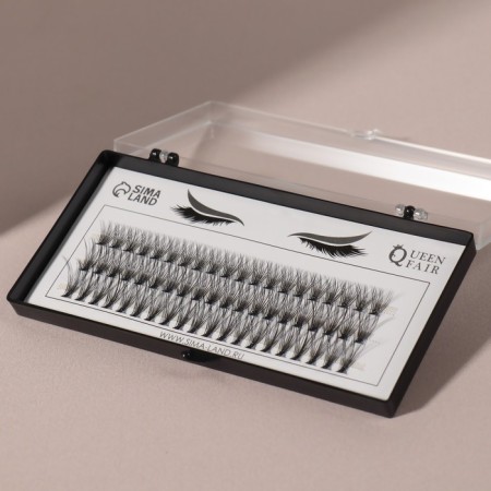 A set of overhead eyelashes "Classic", bundles, 10, 12, 14 mm, thickness 0.07 mm, bend D, 20 D-1