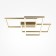 Ceiling Lamp Maytoni Mod015CL-L80GK, LED, 3x78 W, 670x780x80 mm, 4300 lm, gold