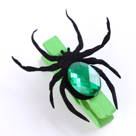 Set of decorative clothespins "Spiders" 6 pcs., Mix-4
