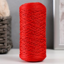 Knitting cord 100% polyester 1mm 200m/75 ± 10g (27 red)