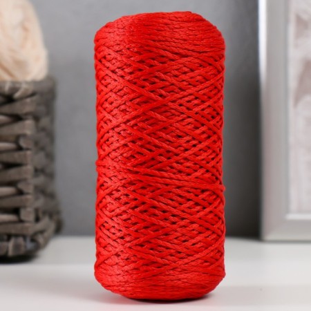 Knitting cord 100% polyester 1mm 200m/75 ± 10g (27 red)