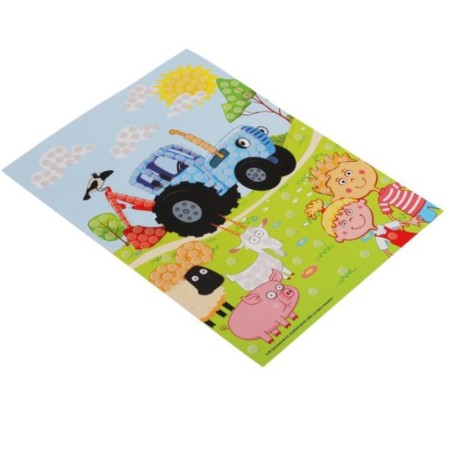 Application from pompons "Blue Tractor"-3