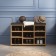 Shoe cabinet, 780 × 295 × 500 mm, color walnut Lyon / oak craft golden
