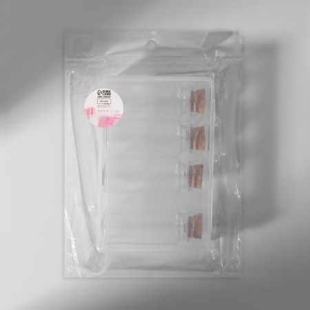 A set of jars for storing beads, d = 3 × 7 cm, 4 pcs, in a container, 13.5 × 8.7 × 4 cm-6