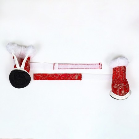 Shoes "Fun", set 4 pcs, 2 size, red-3