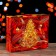 Gift box "Festive silk" in red 29 x 9 x 25 cm