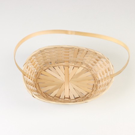 Wicker basket, bamboo, natural color-3
