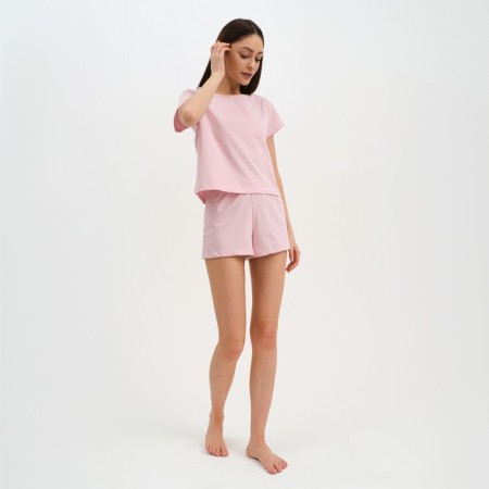 Female pajamas (T-shirt and shorts) KAFTAN "BASIC" size 48-50, pink color-3