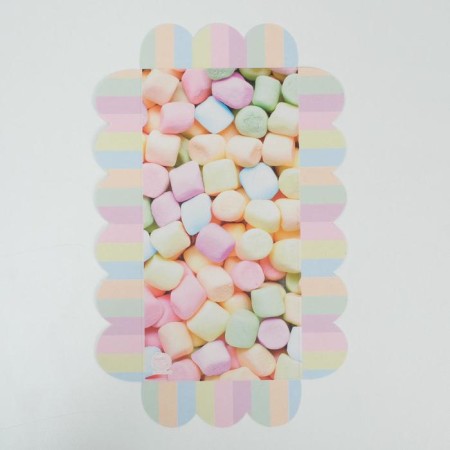 Cookie box, confectionery packaging with PVC lid, you make me me happy, 21 x 10.5 x 3 cm-4