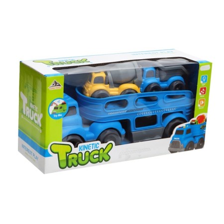 Truck truck, with 2 machines, light and sound effects-5