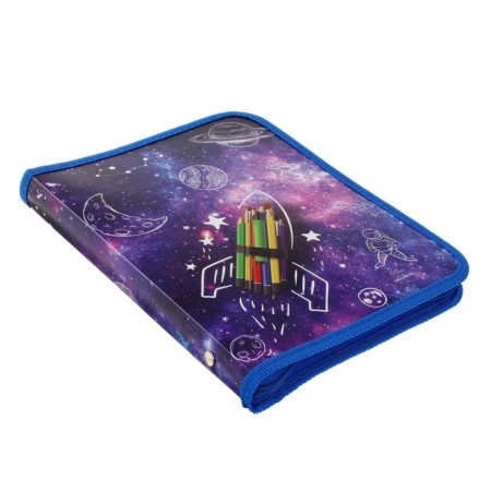 Folder for notebooks A5, 180 x 230 x 25 mm, lightning around, plastic 0.5, PM-A5-04 Calligrata "Rocket"-2