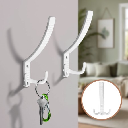 Hook furniture tundra TKT001, three -rod, white-1