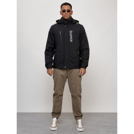 Sports male jacket, size 50, black color