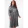 Women's dress, size 62, gray color