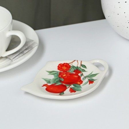 Standing for a tea bag of the Granat, 12 × 8.4 cm