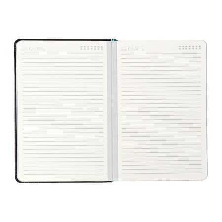 Diary Initiated Escalada A5, 160 sheets, hard cover, artificial leather, block, embossing, block 70g/m2, black-11