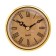 Quartz clock, D-9 cm, 1AA, smooth move, gold