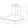Exposure Krona Cornelia 600 Inox PB, dome, 650 m3/h, 3 speeds, 60 cm, white