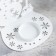 Snowman Snowman Metal for one candle, 10.7x15 cm, white