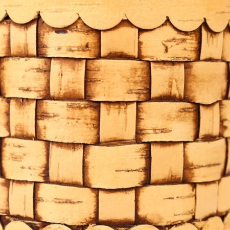 TUES "velor", woven, 8 × 8 × 12 cm, birch bark-5