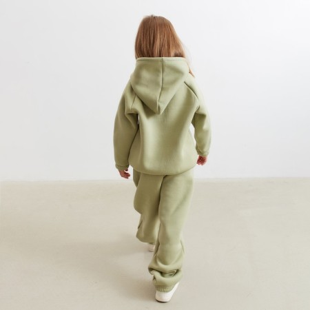Pants Children's Minaku: Basic Line Kids olive color, height 128-7