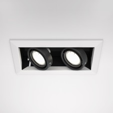 The built-in lamp Technical DL008-2-02-W, 2x50W, 24.5x12.6x7.2 cm, GU10, white color