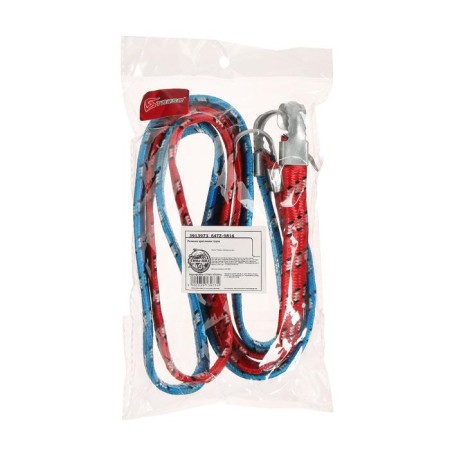 Torso luggage gum, 100 cm, d1.75 mm, metal hooks, mix, set 2 pcs-4