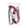 Torso luggage gum, 100 cm, d1.75 mm, metal hooks, mix, set 2 pcs