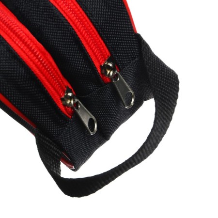 Penal soft 2 compartments, 100 x 220 x 70 mm, voluminous, "black-red"-4