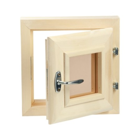 Window, 30 × 30cm, double glass of linden, bronze-2