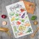 Kitchen towel "Vegan" 40x73 cm, 100% cotton, sarzha 190 g/m2