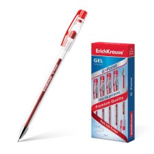 Gel pen Erichkrause G-Point, red ink, node 0.38 mm, letter line length 500 meters