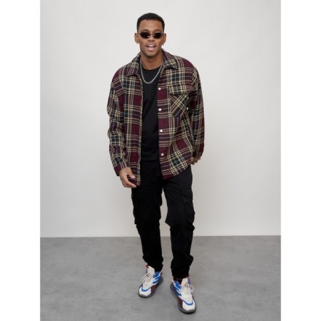 Male windbreaker, size 54, burgundy color-6
