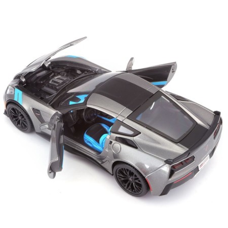 MASTO DIE-CAST 2017 Corvette Grand Sport, 1:24, silver color-7