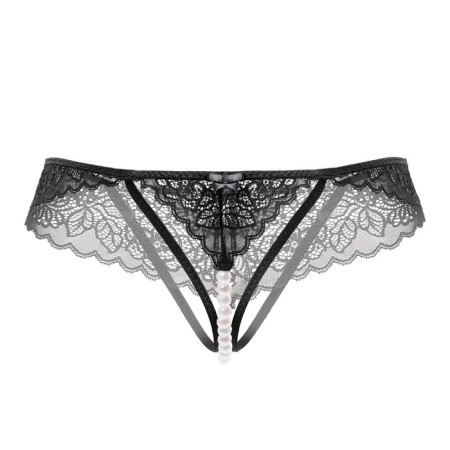 Panties Eromantica, Freya, with beads, black color, size 54-56-2