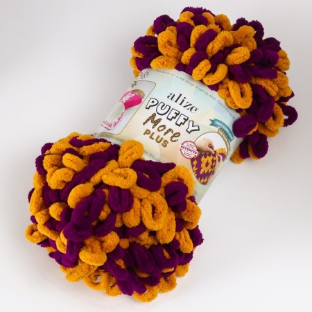 Yarn "Puffy More Plus" 100 % micropoliester 11m/250g (8004)-1