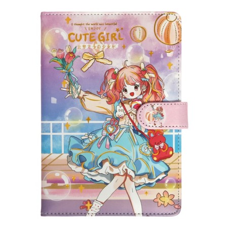 Notebook Gift Book with a Slocation, A6+, 48 sheets, line, 12.5 x 19 x 2 cm, "Anime"-3