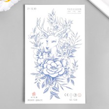 Tattoo on the body blue 