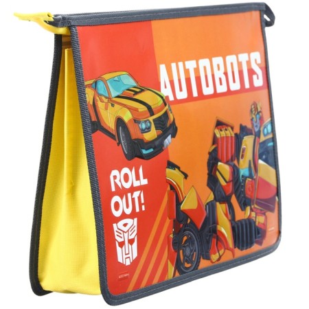 A4 labor folder, with a zipper, with a metallic effect, transformers-2