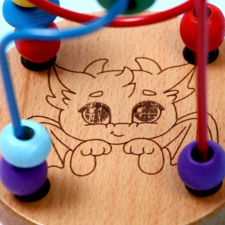 Serpentine-labyrinth "Dragon" 12 × 8.7 × 1 cm-3