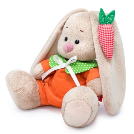 Soft toy "Bunny mi in an orange overalls", 15 cm-6