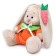 Soft toy "Bunny mi in an orange overalls", 15 cm