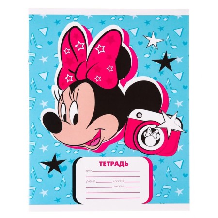 Notebook in a line of 24 sheets, 4 types of mix, cover coated cardboard, Minnie Mouse-6