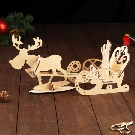 Harvesting for creativity "Santa Claus in a sleigh"-1