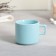 Tea couple ceramic Love Blue, mug 150 ml, saucer 17.5x8 cm, blue color