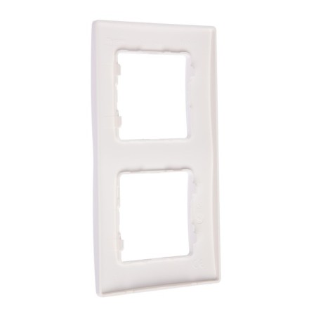 Frame Legrand Etika 672502, double, white-1
